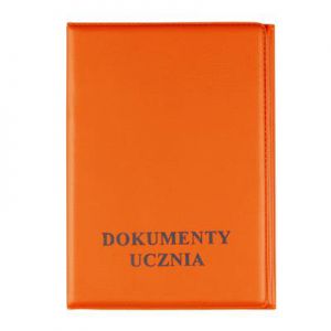 Okładka na dokumenty ucznia Biurfol, pomarańczowa